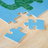 カスタムな恐竜メッセージのパズル ジグソーパズル (側面)