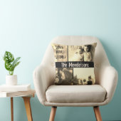 カスタムな愛は家族写真のコラージュを作ります クッション (椅子)