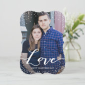 カスタムな愛バレンタインデーの写真カード シーズンカード (スタンド正面)