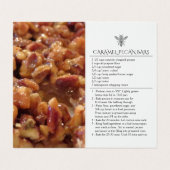 カスタムな手製のカラメルペカンは蜂蜜のラベルを禁止します 名刺 (内部フラット)