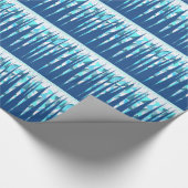 カスタムな抽象的なつらら ラッピングペーパー (角)