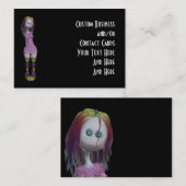 カスタムな接触は虹の毛3D Bongaの人形を梳きます コーリングカード (正面/裏面)