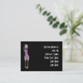 カスタムな接触は虹の毛3D Bongaの人形を梳きます コーリングカード (スタンド正面)