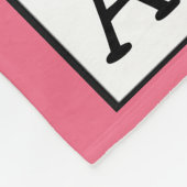 カスタムな文字および写真が付いているパーソナライズなクロスワードパズル フリースブランケット (角)