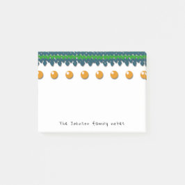 カスタムな文字および色の季節的な家族のノート ポストイット