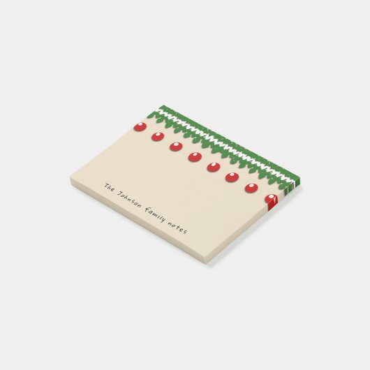 カスタムな文字および色の季節的な家族のノート ポストイット (アングル)