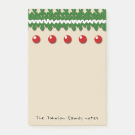 カスタムな文字および色の季節的な家族のノート ポストイット