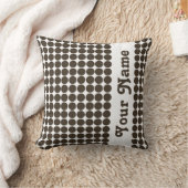 カスタムな文字が付いているコーラのサファリの点 クッション (ブランケット)