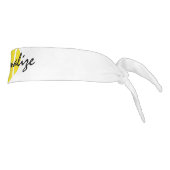 カスタムな文字が付いているパーソナライズなテニスのsweatband タイヘッドバンド (回転90)