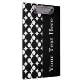 カスタムな文字との黒くモダンな球のデザイン クリップボード (右)