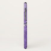 カスタムな文字とのDigiの紫色の迷彩柄 Case-Mate iPhoneケース (裏面/左)