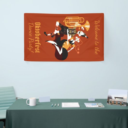 カスタムな文字のオクトーバーフェストのダンサーの旗 横断幕 (トレードショー)