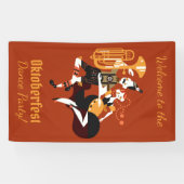 カスタムな文字のオクトーバーフェストのダンサーの旗 横断幕 (横)