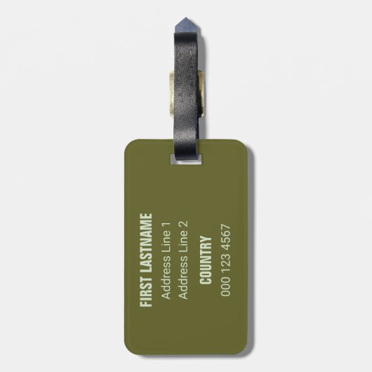 カスタムな文字のサボテンのSucculentsの荷物のラベル ラゲッジタグ (裏面縦)