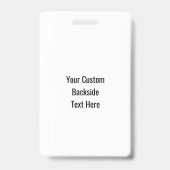 カスタムな文字のスキーバッジ バッジ (Back)