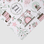 カスタムな文字の居心地のよいクリスマスパターンティッシュペーパー 薄葉紙 (詳細)