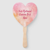 カスタムな文字の水彩画のしぶき手ファン ハンドファン (裏面)