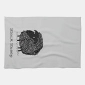 カスタムな文字を持つ厄介もの キッチンタオル (横)