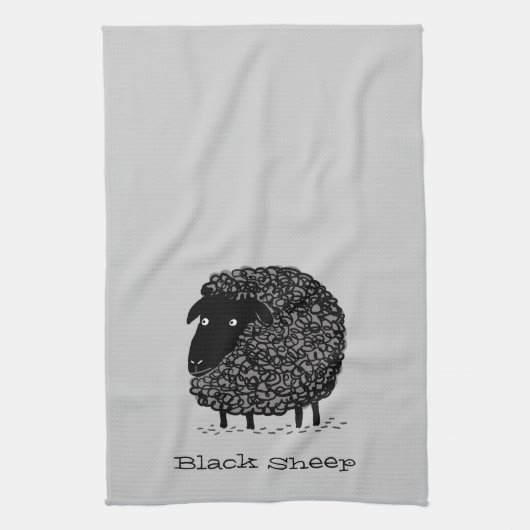 カスタムな文字を持つ厄介もの キッチンタオル (縦)