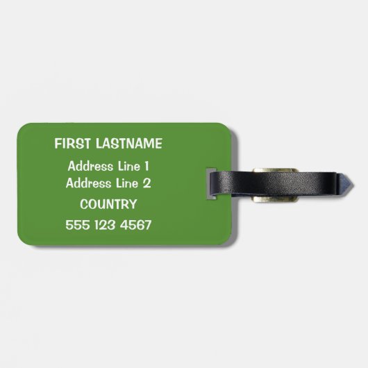 カスタムな文字及び色のアイスクリームのペンギン ラゲッジタグ (裏面横)