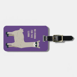 カスタムな文字及び色のクールなラマ ラゲッジタグ