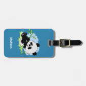カスタムな文字及び色のパンダの荷物のラベル2/4 ラゲッジタグ (正面横)