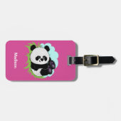 カスタムな文字及び色のパンダの荷物のラベル3/4 ラゲッジタグ (正面横)