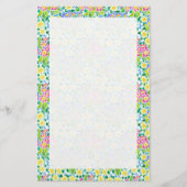 カスタムな文房具、Notepaper、かわいらしいサクラソウ 便箋 (正面)