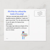 カスタムな日付のベガスのスタイルのパーティー インビテーションポストカード (裏面)