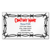 カスタムな有刺鉄線の磁気名刺 マグネット名刺 (正面)