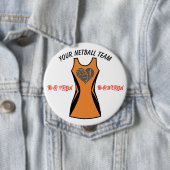 カスタムな服色のパーソナライズなネットボールのバッジ 缶バッジ (インサイチュ)