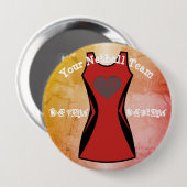 カスタムな服色のパーソナライズなネットボールのバッジ 缶バッジ (正面&裏面)