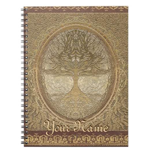 カスタムな木のノート ノートブック (正面)