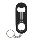カスタムな栓抜きKeychain -ストライプなタイプ キーホルダー栓抜き (正面)