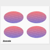 カスタムな楕円形のステッカー 楕円形シール (シート)