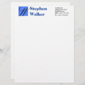 カスタムな概要の紙 レターヘッド (正面/裏面)