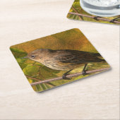 カスタムな正方形のコースター スクエアペーパーコースター (アングル)