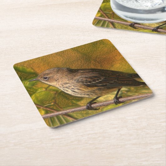 カスタムな正方形のコースター スクエアペーパーコースター (アングル)