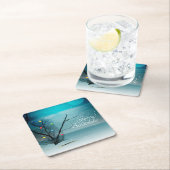 カスタムな正方形のコースター-メリークリスマス スクエアペーパーコースター (インサイチュ)