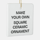 カスタムな正方形の磁器のクリスマスツリーのオーナメント セラミックオーナメント (右)