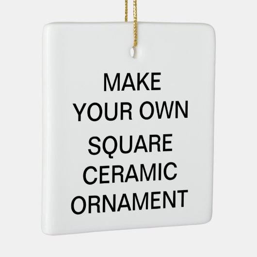 カスタムな正方形の磁器のクリスマスツリーのオーナメント セラミックオーナメント (右)