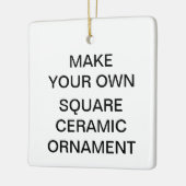 カスタムな正方形の磁器のクリスマスツリーのオーナメント セラミックオーナメント (左)