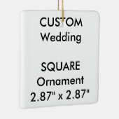 カスタムな正方形の陶磁器のぶら下がったなオーナメントの装飾 セラミックオーナメント (右)