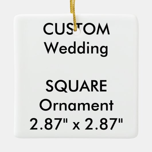 カスタムな正方形の陶磁器のぶら下がったなオーナメントの装飾 セラミックオーナメント (正面)