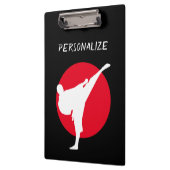 カスタムな武道の空手の学校のインストラクター クリップボード (左)