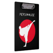 カスタムな武道の空手の学校のインストラクター クリップボード (右)