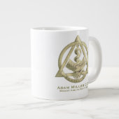 カスタムな歯科医のマグ ジャンボコーヒーマグカップ (正面右)