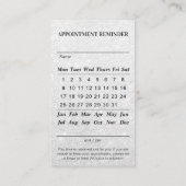 カスタムな歯科医のロゴJMGの歯科医院 予約カード (裏面)