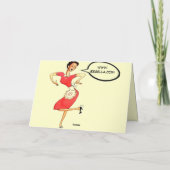 カスタムな母の日のヴィンテージ1940のカード(黄色) カード (裏面)