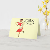 カスタムな母の日のヴィンテージ1940のカード(黄色) カード (黄色い花)